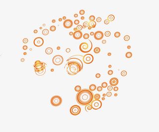 矢量小圆环底纹免抠