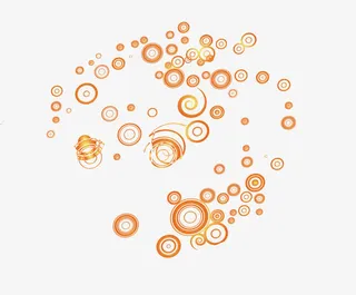 矢量小圆环底纹免抠