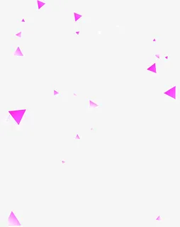 粉色三角形碎片双11免抠