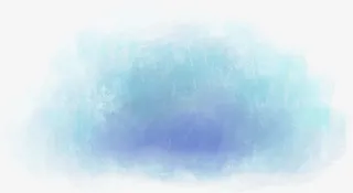 蓝色卡通水墨涂鸦手绘人物免抠