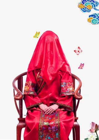 传统新娘子免抠