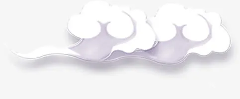 卡通海报手绘浪花云彩免抠