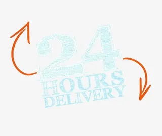 红色手绘循环箭头免抠