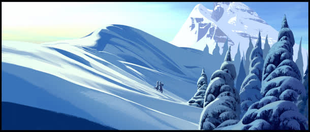 冰雪奇缘小说插画免抠