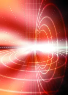 现代科技红色海报背景高清