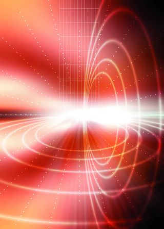 现代科技红色海报背景高清