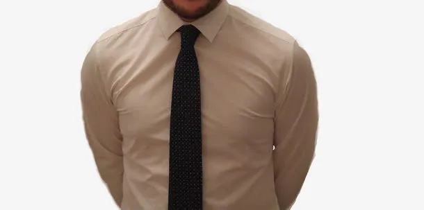 戴领带白衬衣的男人免抠