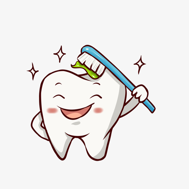 牙齿清洁小助手免抠