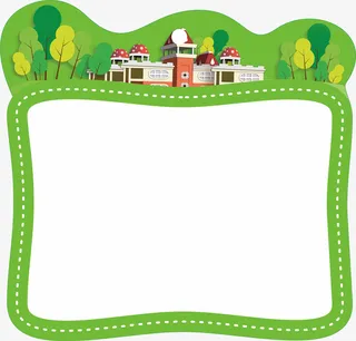 异型卡通边框免抠