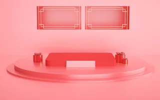 国潮，C4D，微场景，中国风高清