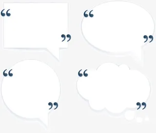 冒泡式对话框矢量素材免抠