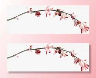 花枝花草桃花花朵免抠