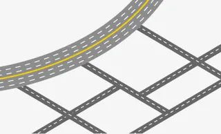 卡通创意城市道路设计免抠