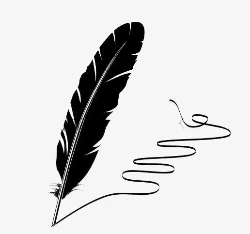 羽毛笔免抠