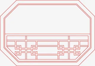 边框花纹中国风免抠