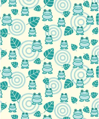 青蛙卡通背景素材高清