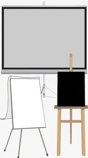 白色画架免抠 白色画架免抠