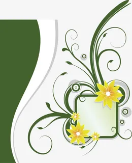 矢量绿色花纹免抠 矢量绿色花纹免抠