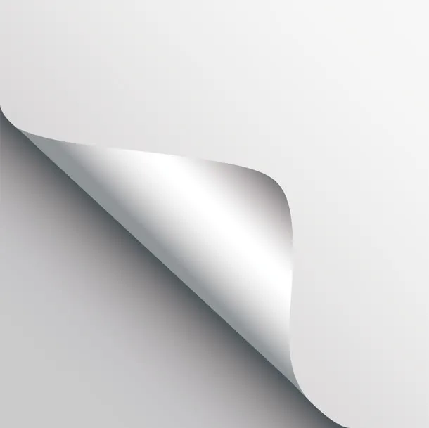 矢量创意卷角免抠