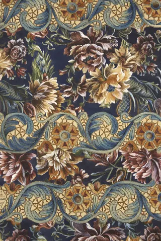 彩色花朵印花布料背景