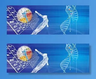 生物科技医药背景免抠