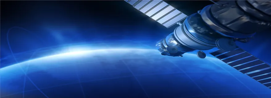 地球人造卫星科技背景高清