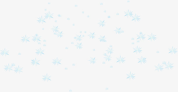 白背景蓝色雪花海报