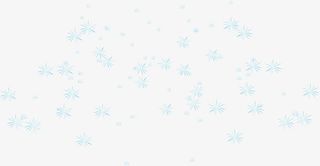 白背景蓝色雪花海报