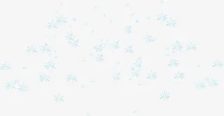 白背景蓝色雪花海报