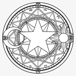 日月星魔法阵免抠