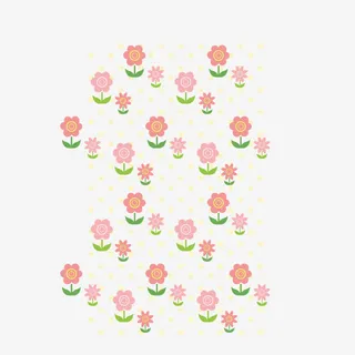 背景装饰 卡通手绘 花卉 小花