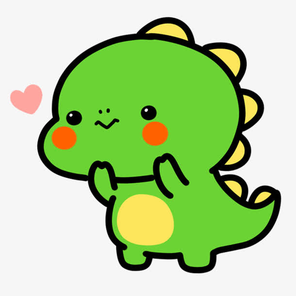 绿色小恐龙免抠