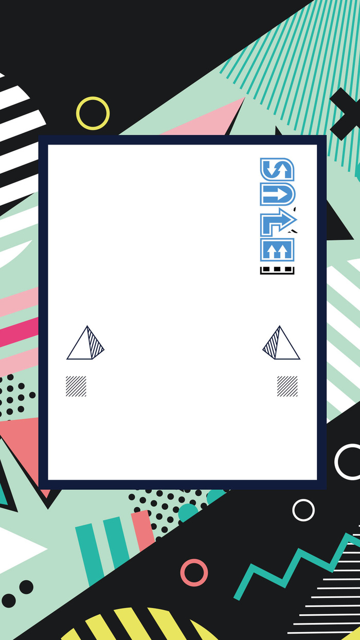 扁平促销几何商业活动折扣黑色新年H5背景高清