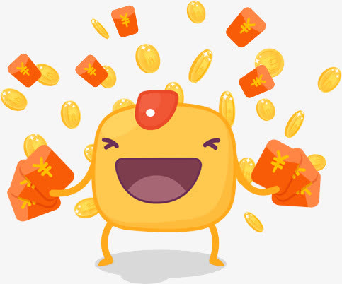 卡通人 送红包png素材免抠