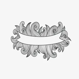 丝带起伏线免抠