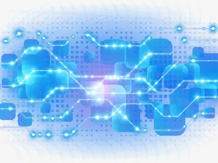 蓝色光效背景装饰免抠装饰效果特效元素