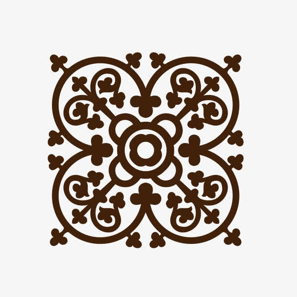 欧式底纹花纹边框免抠