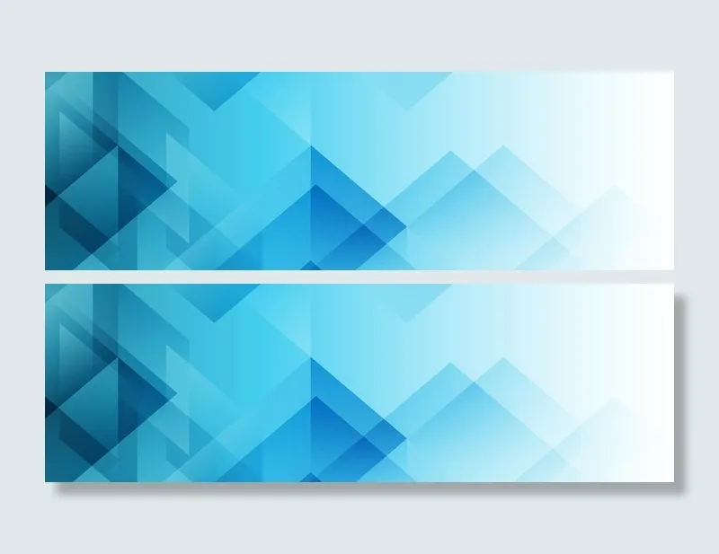 纹理简约几何蓝色banner高清