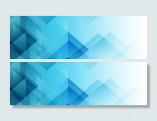 纹理简约几何蓝色banner高清