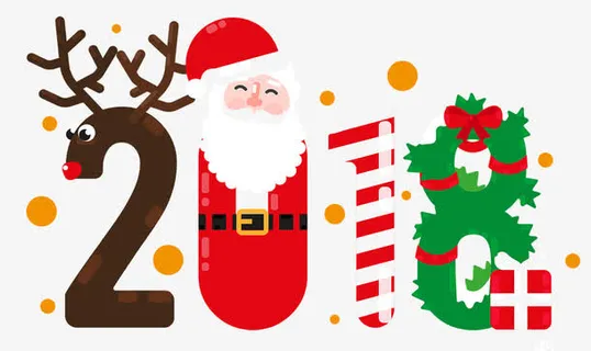 圣诞节创意字体设计免抠