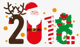 圣诞节创意字体设计免抠