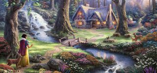 绘画森林公主海报素材高清