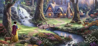 绘画森林公主海报素材高清