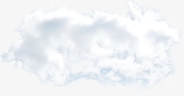 白云手绘美景节日免抠