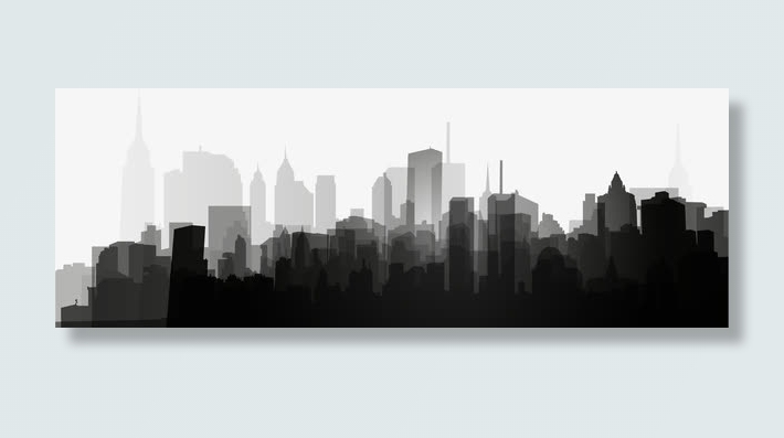 城市建筑招聘单页免抠