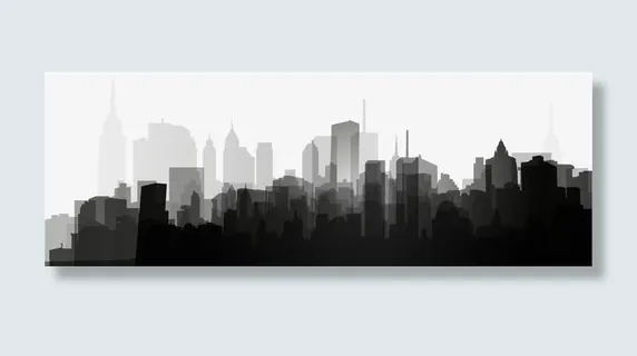 城市建筑招聘单页免抠