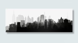 城市建筑招聘单页免抠