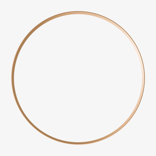 金色渐变圆环免抠