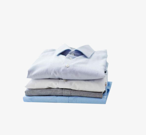 叠好的浅色衬衣免抠