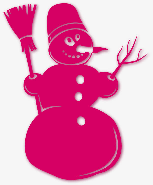 矢量圣诞雪人元素免抠免抠